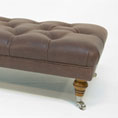 Derwent Upholstery Maison Etienne Stool in Nevada Hide
